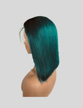 Colored Human Hair Straight Hair Short Bob Wigs| 13X4 HD Lace Font Wigs| 10 Inch Wigs, 180% Density - JadeLux