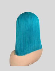 Colored Human Hair Straight Hair Short Bob Wigs| 13X4 HD Lace Font Wigs| 10 Inch Wigs, 180% Density - JadeLux