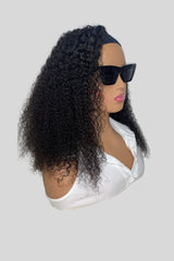 Raw Kinky Curly Head Band Wig| Premium Raw Human hair, 180% Density | Wide Range of Colors - JadeLux