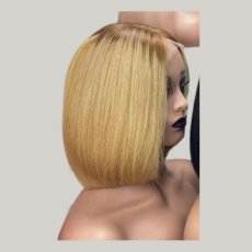 Black Straight Hair Short Bob Wigs| 13X4 HD Lace Font Wigs| 10 -14 Inch Wigs, 180% Density - JadeLux