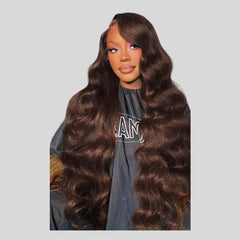 Customized Body Wave HD Lace Wig Human Hair| Preplucked 13x4 HD Lace Frontal Wig For Women | 13x4 HD Lace Front Wig,180% Density - JadeLux