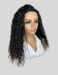 Deep Wave Human Hair Headband Wig| Luxury Hair, Natural look and Easy to wear| 180% Density - JadeLux