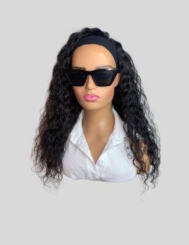 Deep Wave Human Hair Headband Wig| Luxury Hair, Natural look and Easy to wear| 180% Density - JadeLux