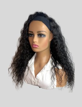 Deep Wave Human Hair Headband Wig| Luxury Hair, Natural look and Easy to wear| 180% Density - JadeLux