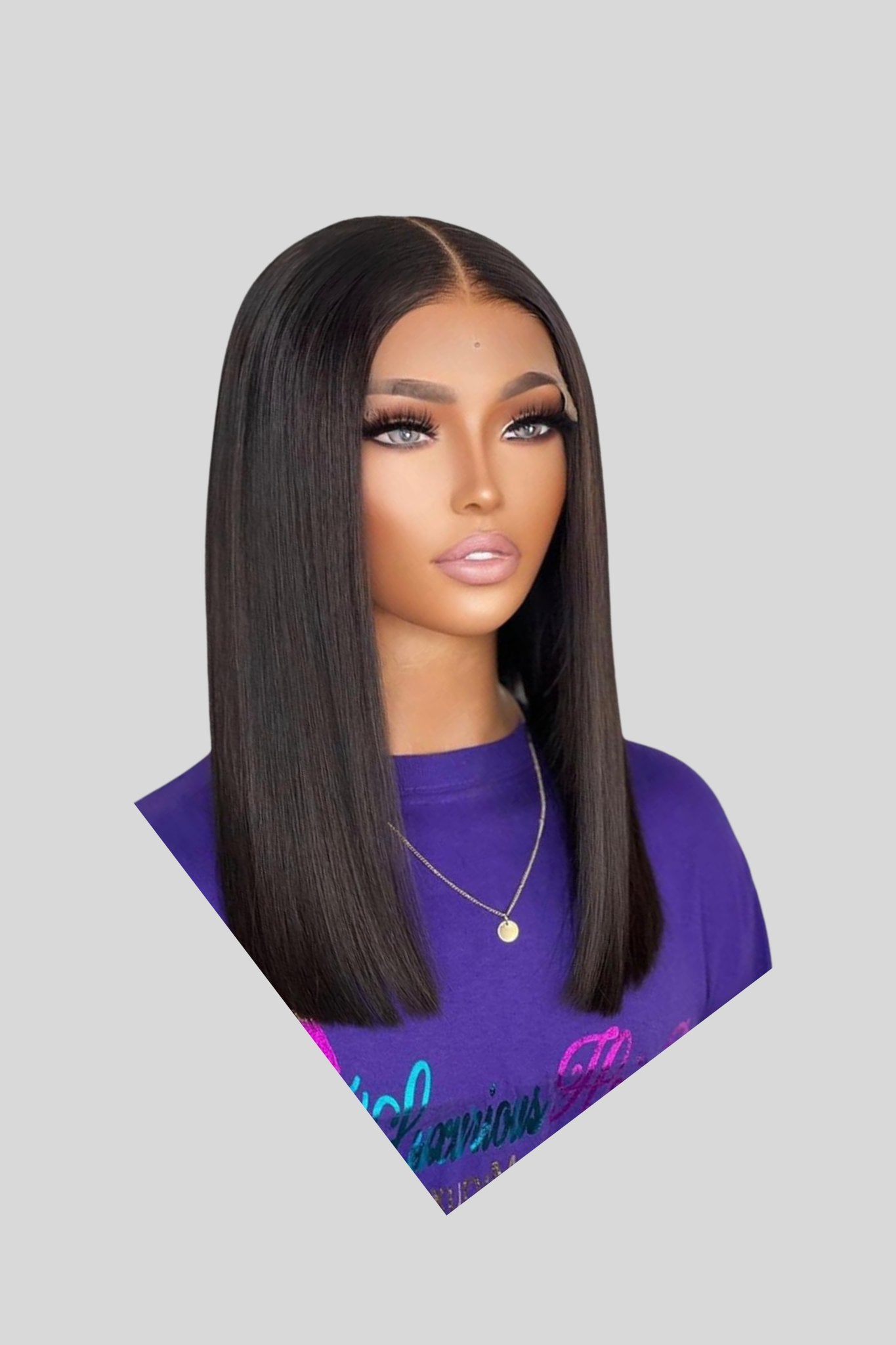 Natural Straight HD Lace Front Wig| Pre-plucked Straight Hair Wig 180%| 13x4 HD Lace Frontal Human Hair Wig - JadeLux