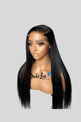 Natural Straight HD Lace Front Wig| Pre-plucked Straight Hair Wig 180%| 13x4 HD Lace Frontal Human Hair Wig - JadeLux