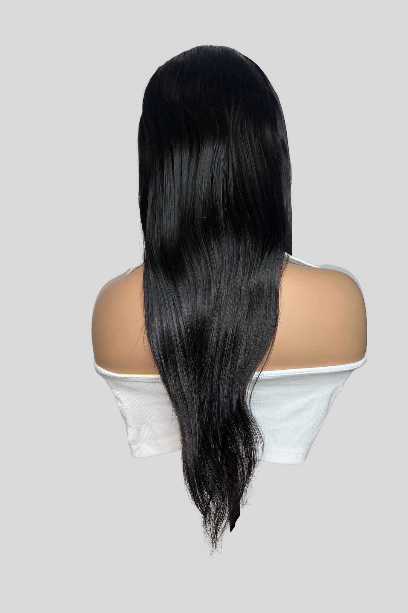 Natural Straight Human Hair Headband Wig| Natural, silky straight look and feel.| 180% Density - JadeLux